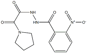 2-nitro-N'-[oxo(1-pyrrolidinyl)acetyl]benzohydrazide|