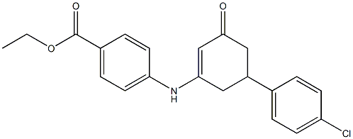 ethyl 4-{[5-(4-chlorophenyl)-3-oxo-1-cyclohexen-1-yl]amino}benzoate