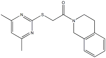 2-{[(4,6-dimethyl-2-pyrimidinyl)sulfanyl]acetyl}-1,2,3,4-tetrahydroisoquinoline