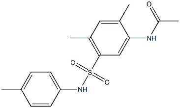  N-[2,4-dimethyl-5-(4-toluidinosulfonyl)phenyl]acetamide