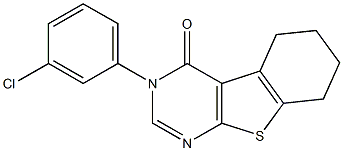  3-(3-chlorophenyl)-5,6,7,8-tetrahydro[1]benzothieno[2,3-d]pyrimidin-4(3H)-one