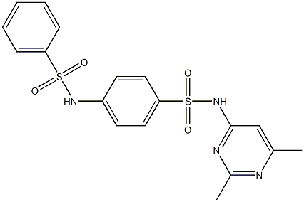  N-(2,6-dimethyl-4-pyrimidinyl)-4-[(phenylsulfonyl)amino]benzenesulfonamide
