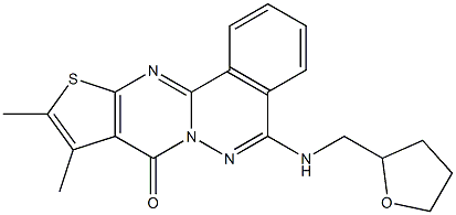 9,10-dimethyl-5-[(tetrahydro-2-furanylmethyl)amino]-8H-thieno[2',3':4,5]pyrimido[2,1-a]phthalazin-8-one