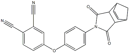 4-[4-(3,5-dioxo-4-azatricyclo[5.2.1.0~2,6~]dec-8-en-4-yl)phenoxy]phthalonitrile Structure