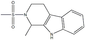 1-methyl-2-(methylsulfonyl)-2,3,4,9-tetrahydro-1H-beta-carboline,,结构式