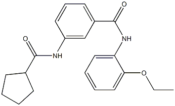 3-[(cyclopentylcarbonyl)amino]-N-(2-ethoxyphenyl)benzamide Structure