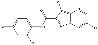 3,6-dibromo-N-(2,4-dichlorophenyl)pyrazolo[1,5-a]pyrimidine-2-carboxamide|