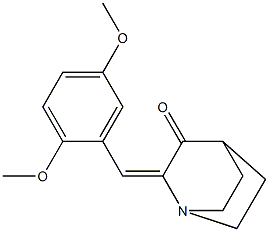  2-(2,5-dimethoxybenzylidene)quinuclidin-3-one