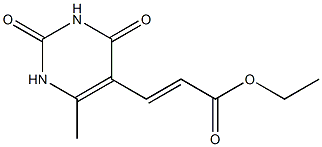 ethyl 3-(6-methyl-2,4-dioxo-1,2,3,4-tetrahydro-5-pyrimidinyl)acrylate,,结构式
