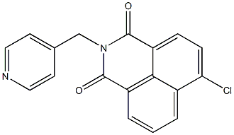 6-chloro-2-(4-pyridinylmethyl)-1H-benzo[de]isoquinoline-1,3(2H)-dione Structure