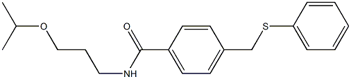 N-(3-isopropoxypropyl)-4-[(phenylsulfanyl)methyl]benzamide