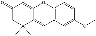 7-methoxy-1,1-dimethyl-1,2-dihydro-3H-xanthen-3-one 化学構造式