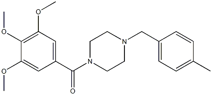 1-(4-methylbenzyl)-4-(3,4,5-trimethoxybenzoyl)piperazine