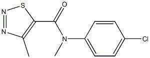 N-(4-chlorophenyl)-N,4-dimethyl-1,2,3-thiadiazole-5-carboxamide Structure