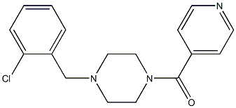 1-(2-chlorobenzyl)-4-isonicotinoylpiperazine