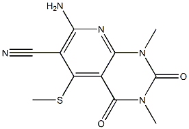 7-amino-1,3-dimethyl-5-(methylsulfanyl)-2,4-dioxo-1,2,3,4-tetrahydropyrido[2,3-d]pyrimidine-6-carbonitrile