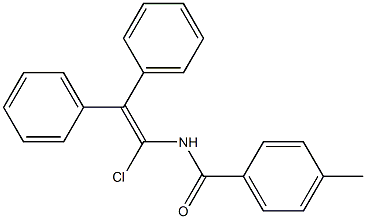 1-chloro-2,2-diphenylvinyl(4-methylphenyl)formamide,,结构式