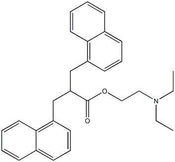  2-(diethylamino)ethyl 3-(1-naphthyl)-2-(1-naphthylmethyl)propanoate