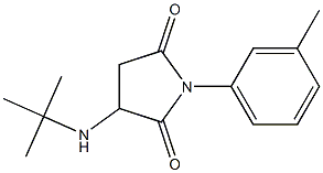 3-(tert-butylamino)-1-(3-methylphenyl)pyrrolidine-2,5-dione Structure