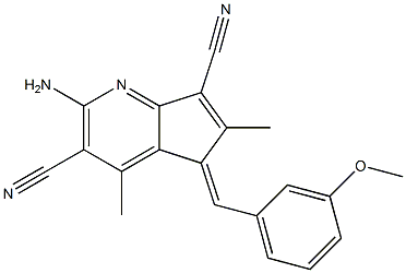 2-amino-5-(3-methoxybenzylidene)-4,6-dimethyl-5H-cyclopenta[b]pyridine-3,7-dicarbonitrile