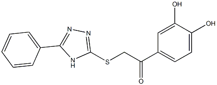 1-(3,4-dihydroxyphenyl)-2-[(5-phenyl-4H-1,2,4-triazol-3-yl)sulfanyl]ethanone