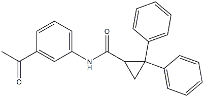 N-(3-acetylphenyl)-2,2-diphenylcyclopropanecarboxamide Structure