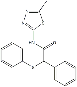 N-(5-methyl-1,3,4-thiadiazol-2-yl)-2-phenyl-2-(phenylsulfanyl)acetamide