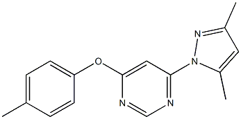 6-(3,5-dimethyl-1H-pyrazol-1-yl)-4-pyrimidinyl 4-methylphenyl ether