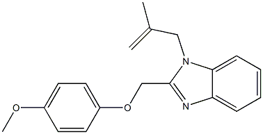 2-[(4-methoxyphenoxy)methyl]-1-(2-methyl-2-propenyl)-1H-benzimidazole Structure