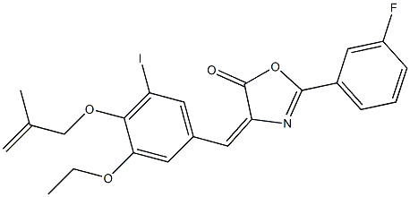 4-{3-ethoxy-5-iodo-4-[(2-methyl-2-propenyl)oxy]benzylidene}-2-(3-fluorophenyl)-1,3-oxazol-5(4H)-one