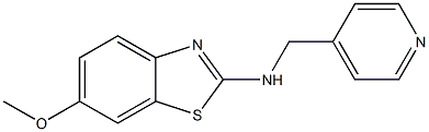 N-(6-methoxy-1,3-benzothiazol-2-yl)-N-(4-pyridinylmethyl)amine Struktur