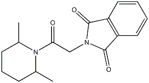 2-[2-(2,6-dimethyl-1-piperidinyl)-2-oxoethyl]-1H-isoindole-1,3(2H)-dione Structure