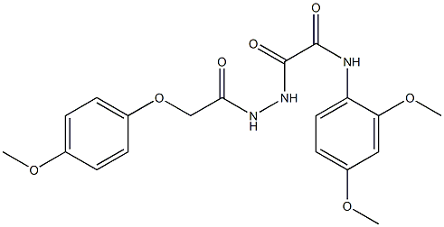 N-(2,4-dimethoxyphenyl)-2-{2-[(4-methoxyphenoxy)acetyl]hydrazino}-2-oxoacetamide