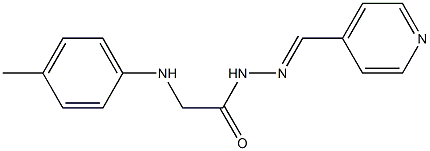 N'-(4-pyridinylmethylene)-2-(4-toluidino)acetohydrazide Struktur