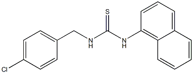 N-(4-chlorobenzyl)-N'-(1-naphthyl)thiourea,,结构式