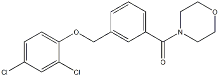 4-{3-[(2,4-dichlorophenoxy)methyl]benzoyl}morpholine Struktur
