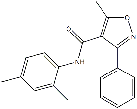 N-(2,4-dimethylphenyl)-5-methyl-3-phenyl-4-isoxazolecarboxamide