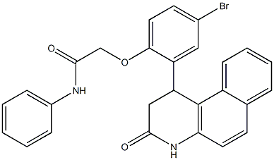 2-[4-bromo-2-(3-oxo-1,2,3,4-tetrahydrobenzo[f]quinolin-1-yl)phenoxy]-N-phenylacetamide