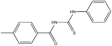 N-(4-methylbenzoyl)-N'-phenylthiourea Structure