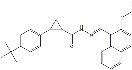 2-(4-tert-butylphenyl)-N'-[(2-ethoxy-1-naphthyl)methylene]cyclopropanecarbohydrazide