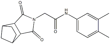 N-(3,4-dimethylphenyl)-2-(3,5-dioxo-4-azatricyclo[5.2.1.0~2,6~]dec-4-yl)acetamide Structure