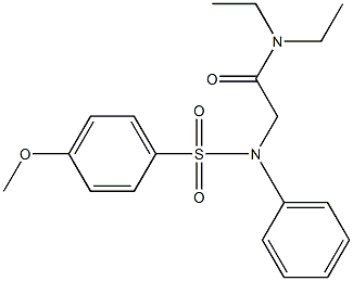 N,N-diethyl-2-{[(4-methoxyphenyl)sulfonyl]anilino}acetamide|