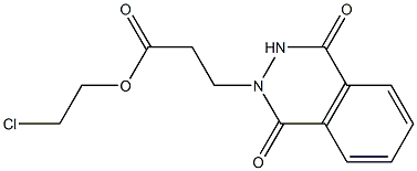 2-chloroethyl 3-(1,4-dioxo-3,4-dihydro-2(1H)-phthalazinyl)propanoate Structure