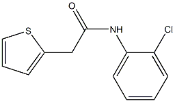 N-(2-chlorophenyl)-2-(2-thienyl)acetamide Struktur