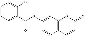 2-oxo-2H-chromen-7-yl 2-chlorobenzoate Structure