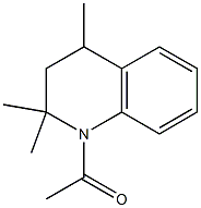 1-acetyl-2,2,4-trimethyl-1,2,3,4-tetrahydroquinoline Struktur