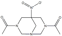 3,7-diacetyl-5-nitro-1,3,7-triazabicyclo[3.3.1]nonane,,结构式