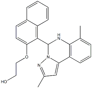 2-{[1-(2,7-dimethyl-5,6-dihydropyrazolo[1,5-c]quinazolin-5-yl)-2-naphthyl]oxy}ethanol