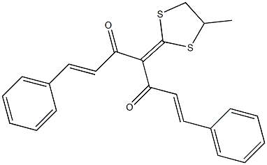 4-(4-methyl-1,3-dithiolan-2-ylidene)-1,7-diphenyl-1,6-heptadiene-3,5-dione