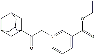 1-[2-(1-adamantyl)-2-oxoethyl]-3-(ethoxycarbonyl)pyridinium Structure
